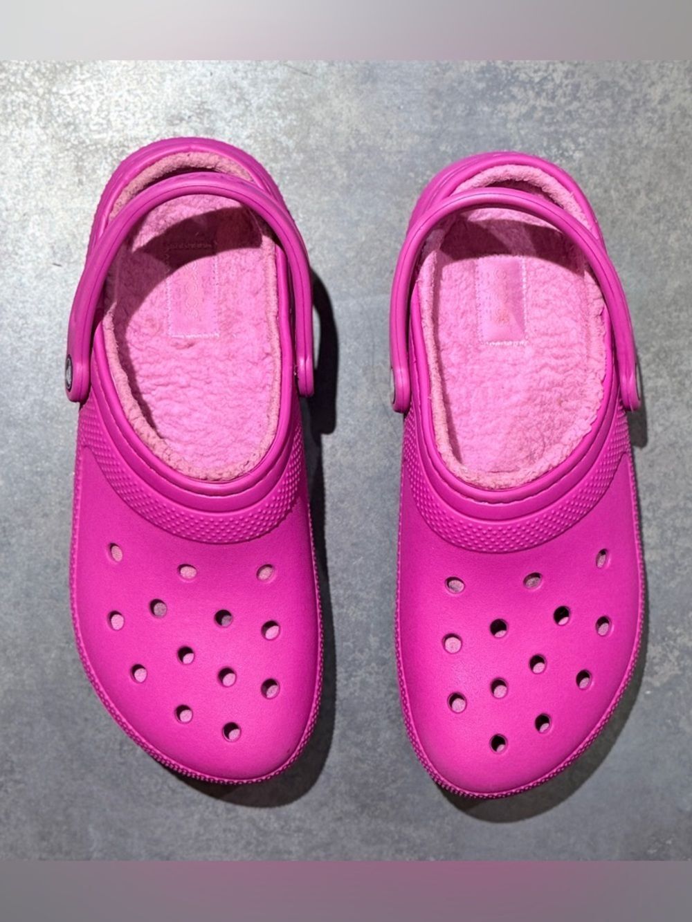 Crocs Pink Matching Fleece Lined Women 11
